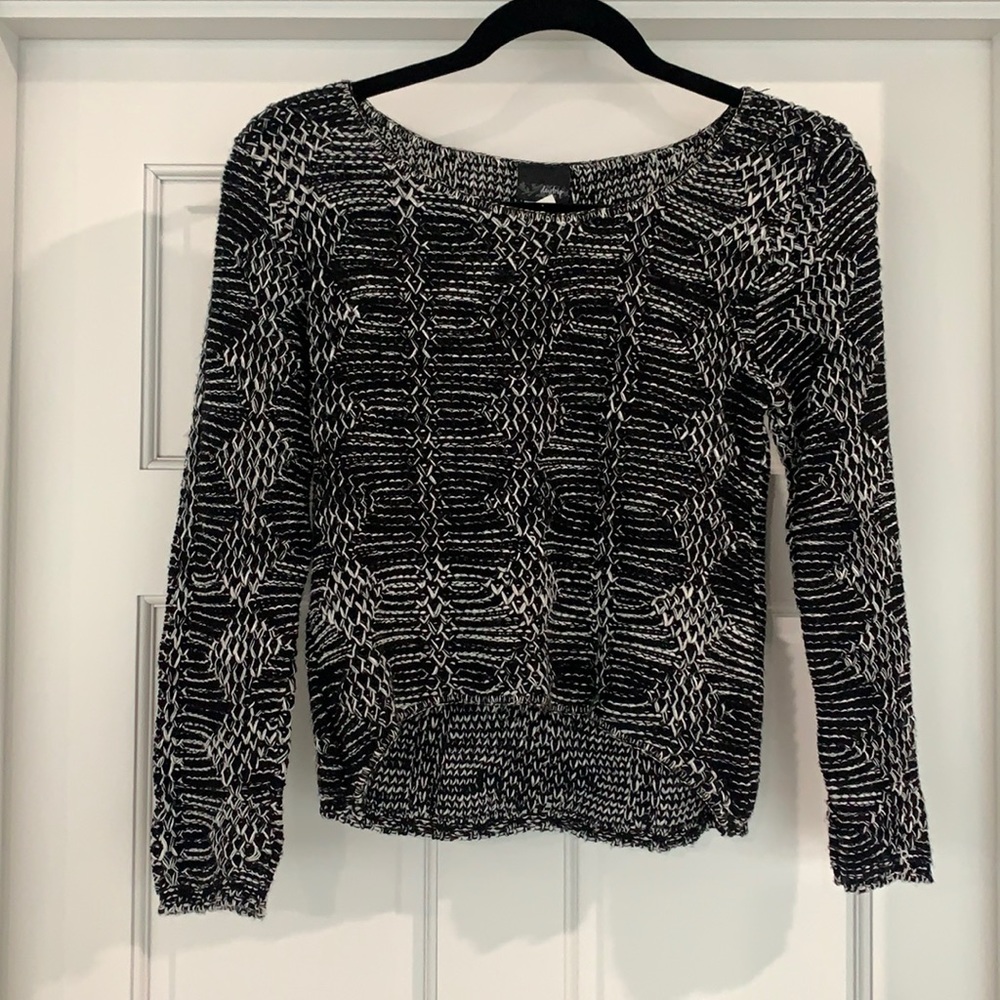 Black & white sweater